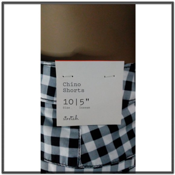 A New Day Women's Gingham High Rise Chino Shorts - Picture 4 of 9